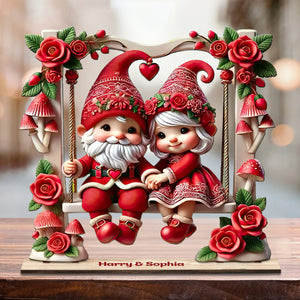 Lovely Couple - Personalized 1 Layered Big Freestanding