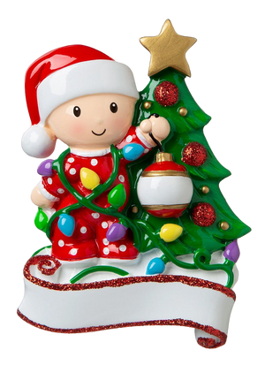 DIY Snow Baby's First Christmas Hand-writing Resin Ornament