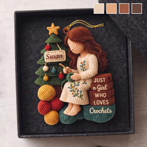 Personalized Crochet Lover Christmas Tree Ornament