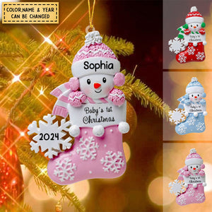 DIY Baby First Christmas - Christmas Hand-writing Resin Ornament