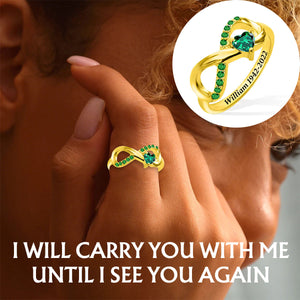 Custom Eternal Love Zircon Ring For Memorial Husband