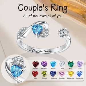 I Love You Forever, Personalized Birthstone Promise Ring