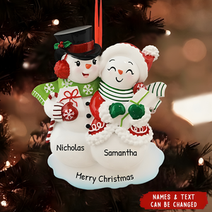 1st Christmas Together Customized Home Ornament Gift-Personalized Christmas Ornament For Couple