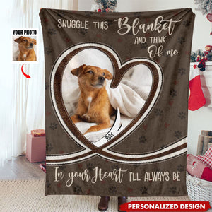Personalized Dog Photo Blanket, Pet Memorial Gifts