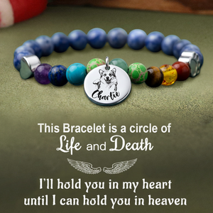 Always In My Heart - Custom Photo Rainbow Bridge Pet Memorial Bracelet