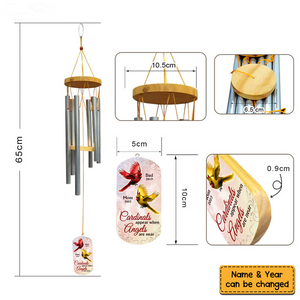 Gift For Mom Loss Dad Loss Memorial Cardinals Appear When Angels Are Near Wind Chimes