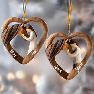 Equestrian Bond Custom Acrylic Ornament, Christmas Gift For Horse Lovers