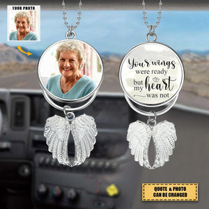 Personalized Angel Wings Ornament - Memorial Photo Ornament