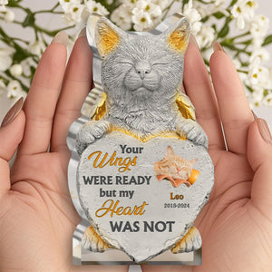 Once By My Side Forever In My Heart - Personalized Cat Memorial Acrylic Plaque