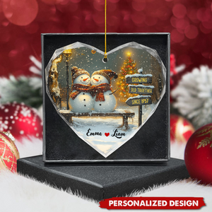 Christmas Couple Growing Old Together - Custom Ornament