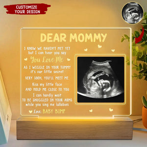 Gift For Mom You'll Meet Me - Family Personalized Custom Rectangle Shaped 3D LED Light