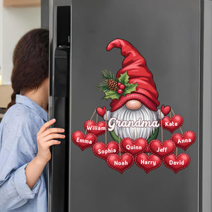 Custom Christmas Grandma Decal With Grandkids Names