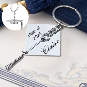 Personalized Graduation Gift-Class 0f 2025-Graduation Keychain