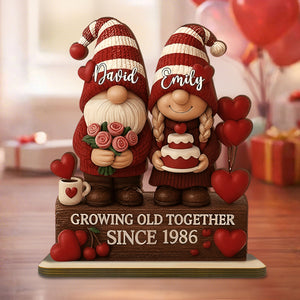 Personalized Sweet Couple Standing Plaque-Anniversary Gift