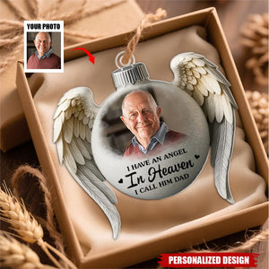 Personalized Christmas Memorial Ornament For Loss Of Mom, Dad