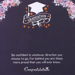 Graduation Gift for Class of 2025 Graduates - Personal letter Initial Bachelor Hat Diploma Necklace