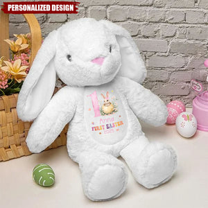 My First Easter-Personalized Easter Bunny Plush Toy-Gift For Baby Kids, Newborn Baby