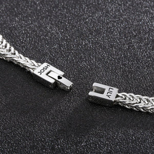 To My Man - Personalized Men's Engraved Bracelet