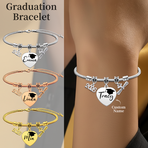 Personalized Custom Class of 2026 Graduation Bracelet