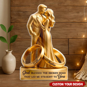 With You, I Am Complete- Personalized Anniversary Wedding Plaque