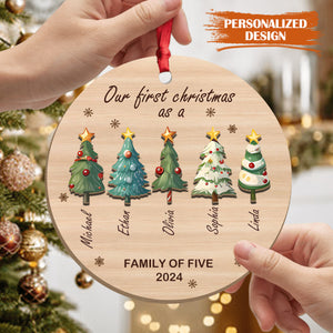 Personalized Custom Tree Wooden Ornament