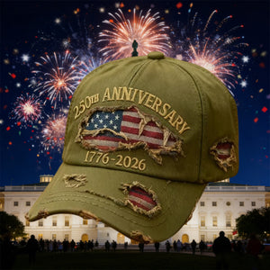 USA 1776 - 2026 Anniversary Baseball Hat, 250th Freedom Cap