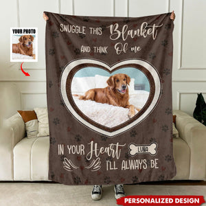 Personalized Dog Photo Blanket, Pet Memorial Gifts