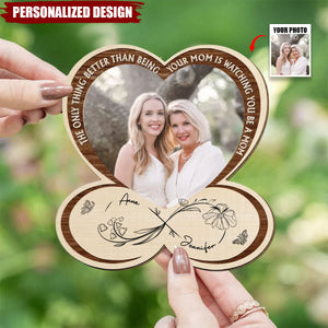 Drive Safe Mommy - Personalized Custom Photo Wooden Car Visor Clip