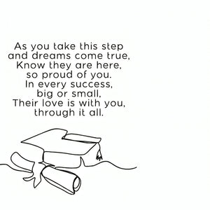 Their Love Is With You - Personalized Graduation Tassel Photo Charm