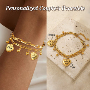 I Love You - Personalized Engraved Multistrand Bracelet