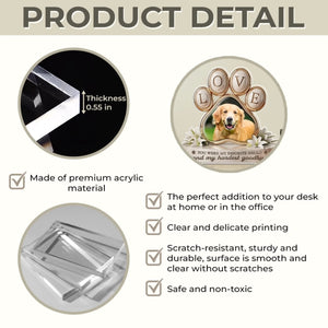 Custom Photo Still Feel Your Tail Wag In The Wind - Personalized Acrylic Plaque- Sympathy Gift For Pet Lovers