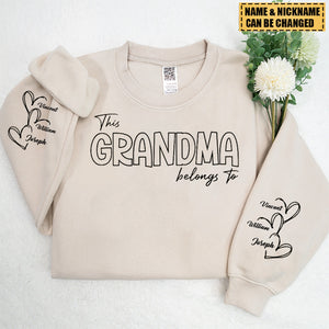 This Grandma Belongs To Family Personalized Sweatshirt