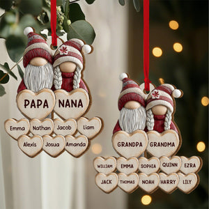 Generations Of Love - Personalized Wooden Ornament
