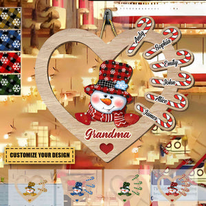 My Heart Melts For You - Family Personalized Custom Shaped Home Decor Wood Sign