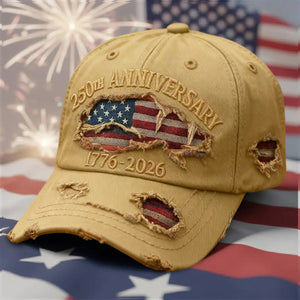 USA 1776 - 2026 Anniversary Baseball Hat, 250th Freedom Cap