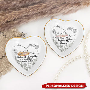 Mother & Daughter A Special Bond That Spans The Years - Personalized Ring Dish