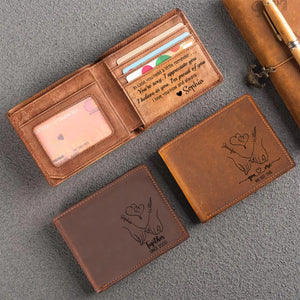 In Case You Need A Little Reminder - Personalized Leather Wallet