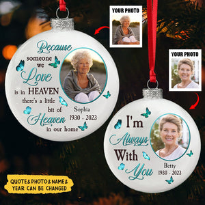 Family Memorial - Personalized Photo Ball Ornament