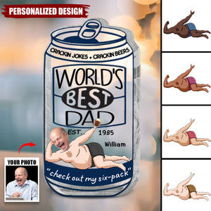 World's Best Dad - Personalized Shaped Acrylic Plaque For Father's Day