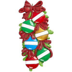 Family Christmas Ball Customized Name Home Ornament Gift