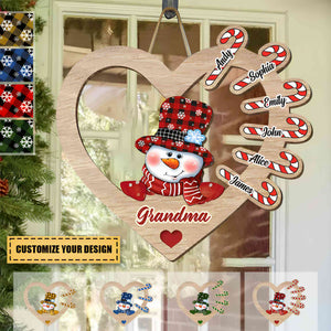 My Heart Melts For You - Family Personalized Custom Shaped Home Decor Wood Sign