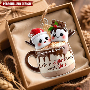 Sweet Christmas S’more Love - Personalized Acrylic Ornament