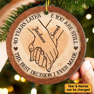40 Years Decision Anniversary Circle Ornament