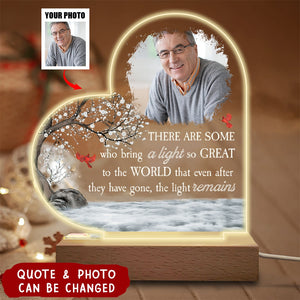 Memorial Night Light Sympathy Gifts - Personalized Photo LED Light