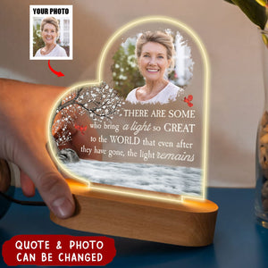 Memorial Night Light Sympathy Gifts - Personalized Photo LED Light