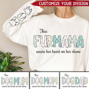 This Furmama - Dog Personalized Custom Unisex Sweatshirt With Design On Sleeve