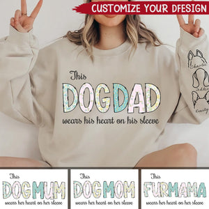 This Furmama - Dog Personalized Custom Unisex Sweatshirt With Design On Sleeve
