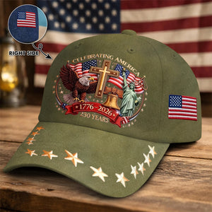 Eagle & Liberty & Cross - United States 250th Anniversary Hat