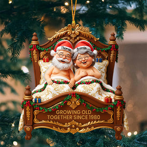 Personalized Funny Couple Acrylic Ornament, Cute Christmas Keepsake for Partners