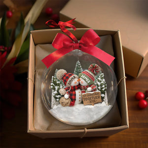 1st Christmas Together - Custom Acrylic Ornament For Him And Her